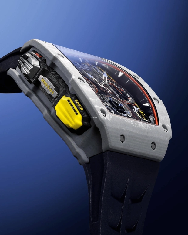 Richard Mille,Not Tourbillon 49.94x44.50mm,49.94x44.50mm,Quartz TPT,Skeleton,Automatic,Chronograph,Day,Flyback,Rattrapante,In-house Caliber,Sapphire,Crystal Glass,RM 65,RM 65-01 GREY