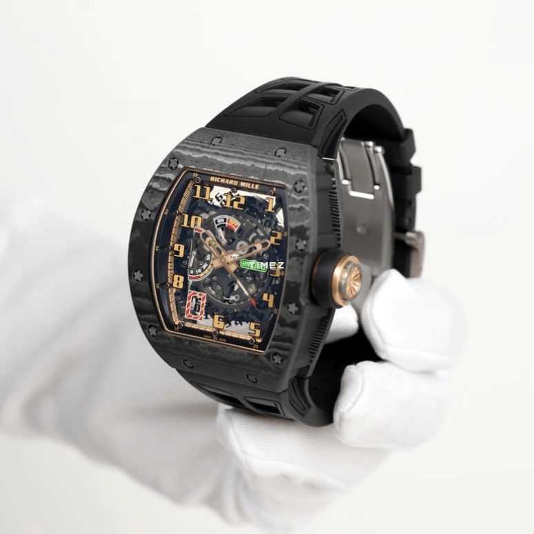 Richard Mille,Not Tourbillon 42.70x50mm,42.70x50mm,NTPT,Skeleton,Automatic,Day,Power Reserve Indicator,Function Selector,RM 030 Candy