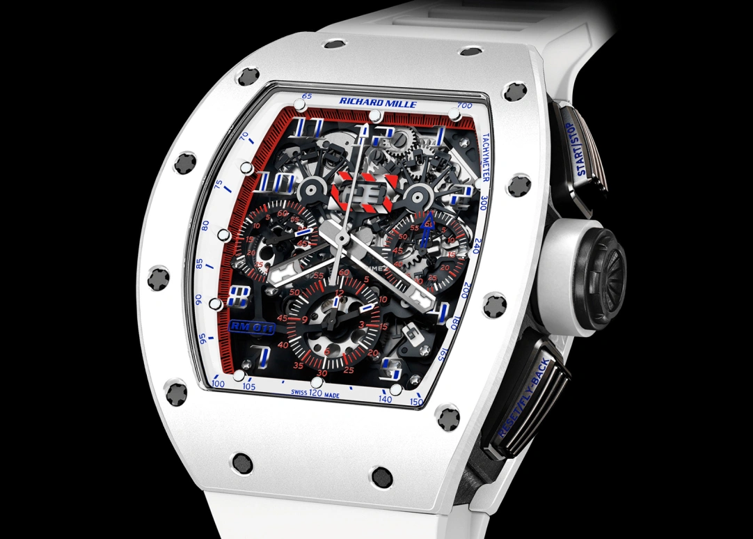Richard Mille,Not Tourbillon 40x50mm,40x50mm,Ceramic,NTPT,Skeleton,Automatic,Chronograph,Month,Day,Flyback,Sapphire,Tonneau,RM 011 Asia Exclusive CE