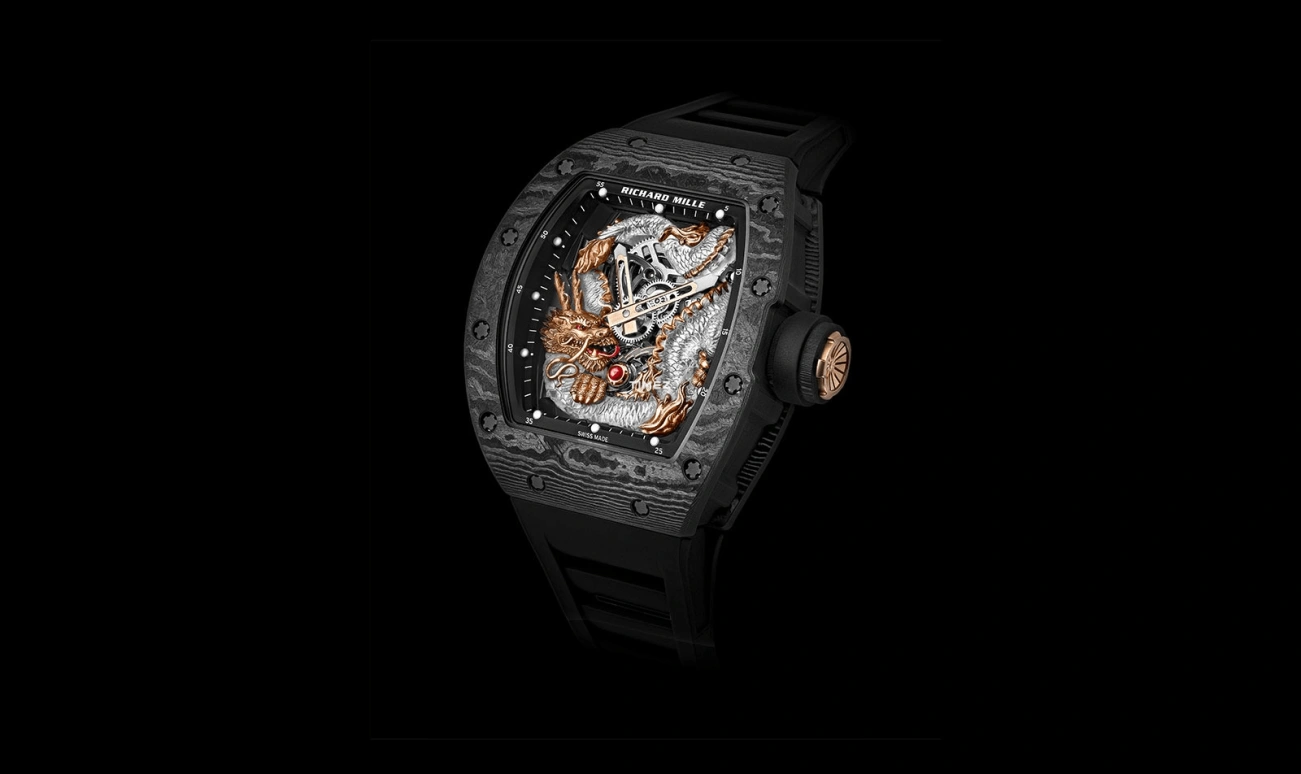 Richard Mille,Tourbillon 42.70x50mm,42.70x50mm,NTPT,Silver,Black,Handwound,Tourbillon,Sapphire,RM 57,RM 57-03 NTPT