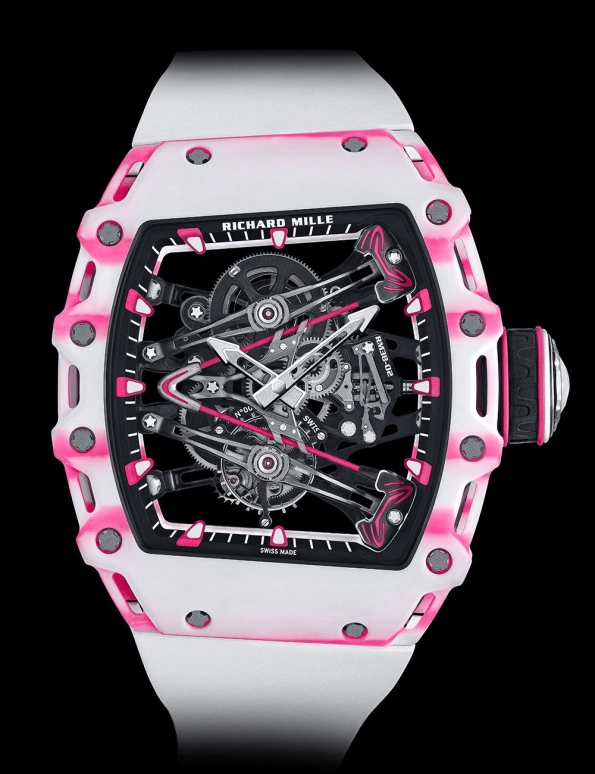 Richard Mille,Tourbillon 43.70x50.04mm,43.70x50.04mm,Carbon TPT,Skeleton,Handwound,Tourbillon,70hours,Gerry Bubba Watson,HZTTTAO,Z.TAO,RM 38,RM 38-02 Bubba Watson Tourbillon
