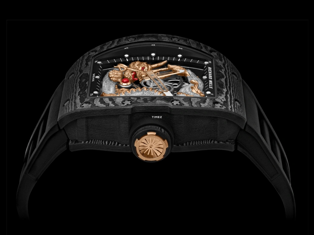 Richard Mille,Tourbillon 42.70x50mm,42.70x50mm,NTPT,Silver,Black,Handwound,Tourbillon,Sapphire,RM 57,RM 57-03 NTPT