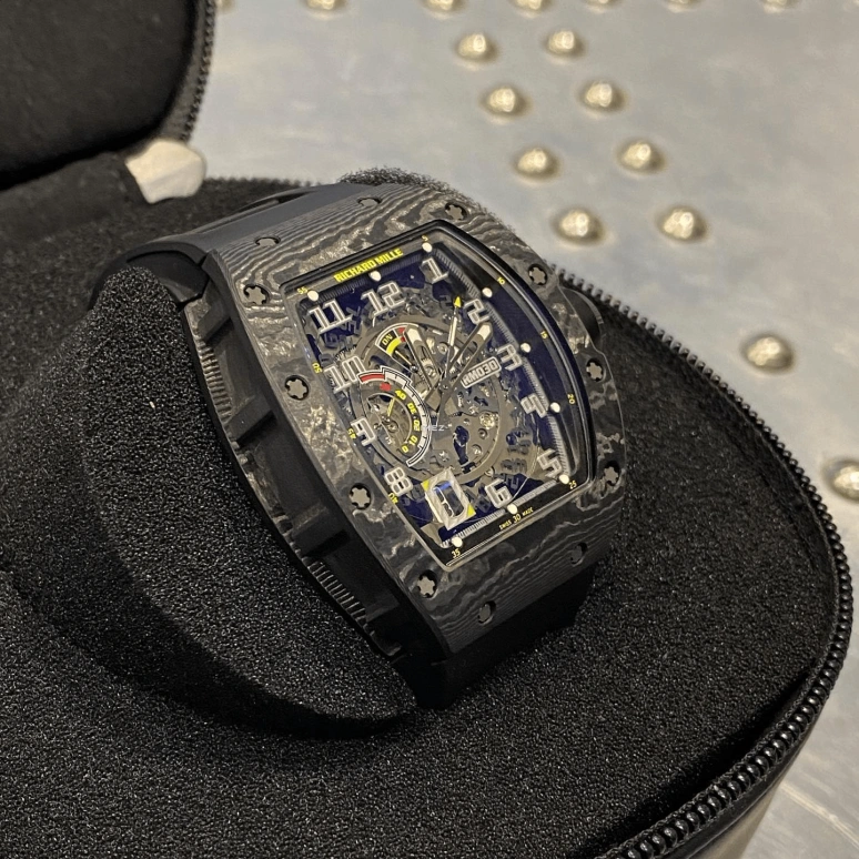 Richard Mille,Not Tourbillon 42.70x50mm,42.70x50mm,NTPT,Skeleton,Automatic,Day,Power Reserve Indicator,Function Selector,RM 030 Candy