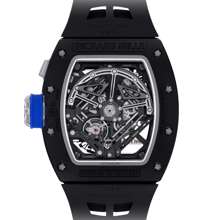 Richard Mille,Not Tourbillon 42x49.94mm,42x49.94mm,Ceramic,Black,Automatic,Power Reserve Indicator,Big Date,Function Selector,richard,richard-mille-rmar2