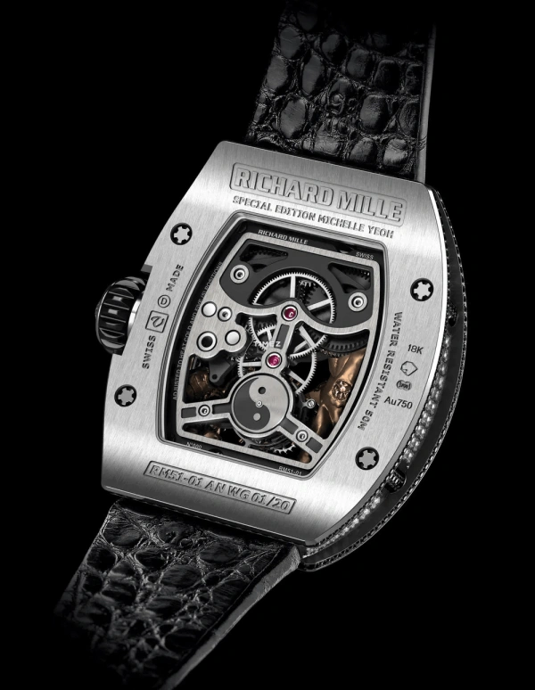 Richard Mille,Tourbillon 48x39.70mm,48x39.70mm,White Gold,Black,Handwound,Tourbillon,Sapphire,RM 51,RM 51-01 Tourbillon Michelle Yeoh