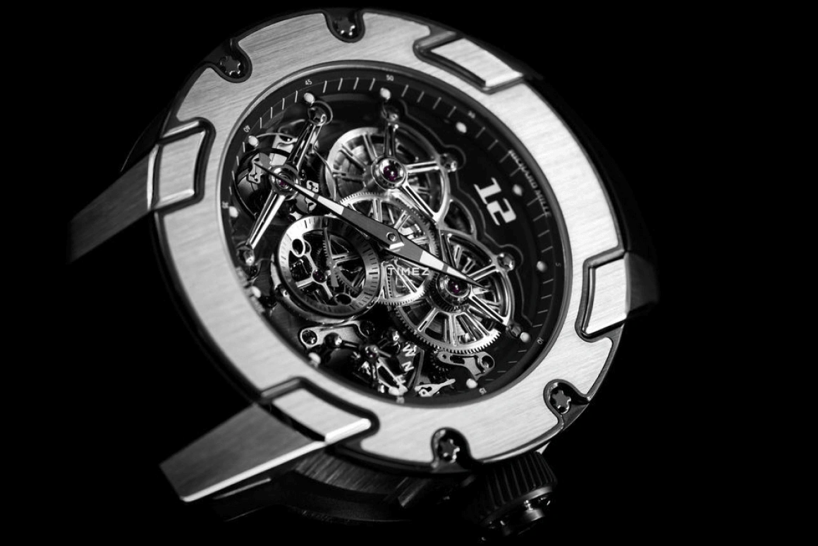 Richard Mille,Not Tourbillon 50mm,50mm,Titanium,Skeleton,Handwound,Chronograph,Function Selector,RM 031