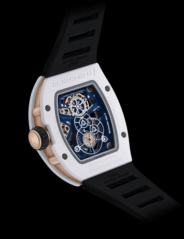 Richard Mille,Tourbillon 40.10x48.15mm,40.10x48.15mm,Ceramic,Skeleton,Handwound,Tourbillon,Sapphire,RM 17,RM 17-02 CE WHITE