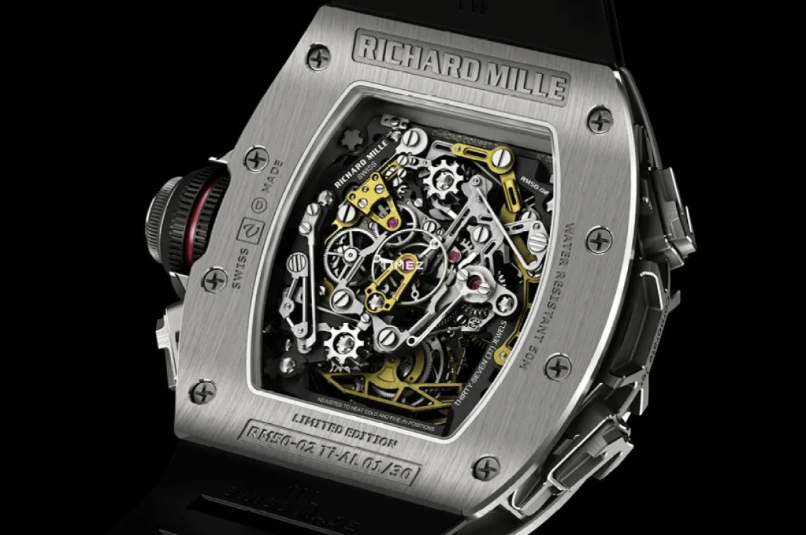 Richard Mille,Tourbillon 49.94x44.50mm,49.94x44.50mm,Titanium,Ceramic,White,Handwound,Chronograph,Power Reserve Indicator,Rattrapante,Torque Indicator,Jackie Chan,RM 50,RM 50-02 Split-Seconds Chronograph ACJ