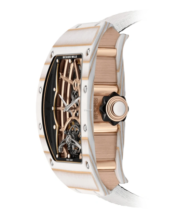 Richard Mille,Tourbillon 52.63x34.40mm,52.63x34.40mm,Red Gold,Quartz TPT,Rose Gold,Automatic,Tourbillon,50hours,RM 74,RM 74-02 WHITE