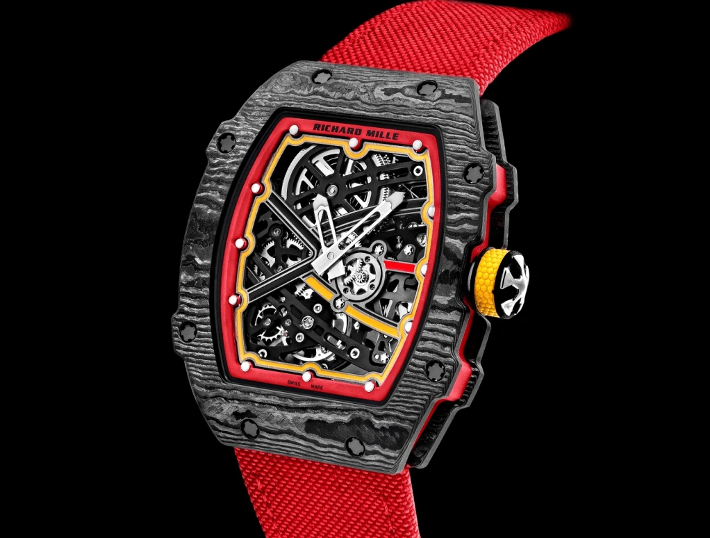 Richard Mille,Not Tourbillon 38.70x47.52mm,38.70x47.52mm,NTPT,Skeleton,Automatic,50hours,In-house Caliber,Carlos Sainz,Chili,RM 67,RM 67-02 Alexander Zverev