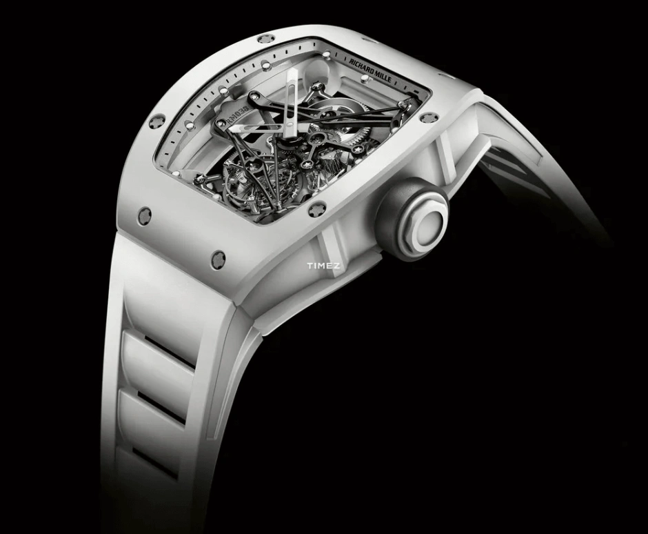 Richard Mille,Tourbillon 39.70x48mm,39.70x48mm,Magnesium Aluminum Alloy,Skeleton,Handwound,Tourbillon,Sapphire,RM 038 Tourbillon Bubba Watson