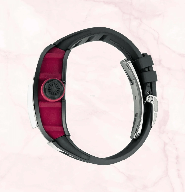 Richard Mille,Tourbillon 42.70x50mm,42.70x50mm,Titanium,Red,Handwound,Tourbillon,Tonneau,RM 52,RM 52-01 Red Skull