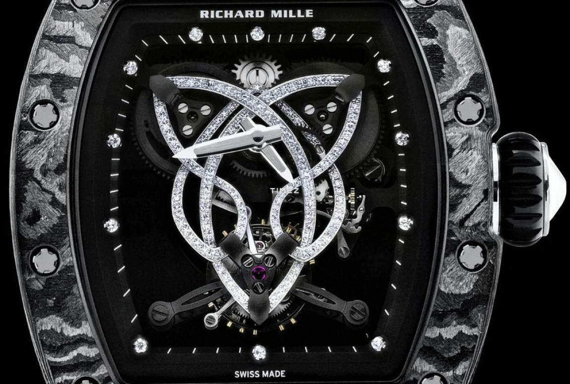Richard Mille,Tourbillon 38.30x45mm,38.30x45mm,NTPT,Skeleton,Handwound,Tourbillon,Sapphire,RM 019 NTPT