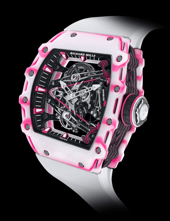 Richard Mille,Tourbillon 43.70x50.04mm,43.70x50.04mm,Carbon TPT,Skeleton,Handwound,Tourbillon,70hours,Gerry Bubba Watson,HZTTTAO,Z.TAO,RM 38,RM 38-02 Bubba Watson Tourbillon