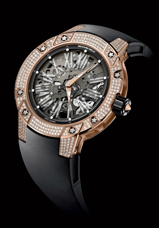 Richard Mille,Not Tourbillon 45.70mm,45.70mm,Rose Gold,Black,Automatic,In-house Caliber,Sapphire,RM 033 RG DI,RM 033 RG DI-CASE