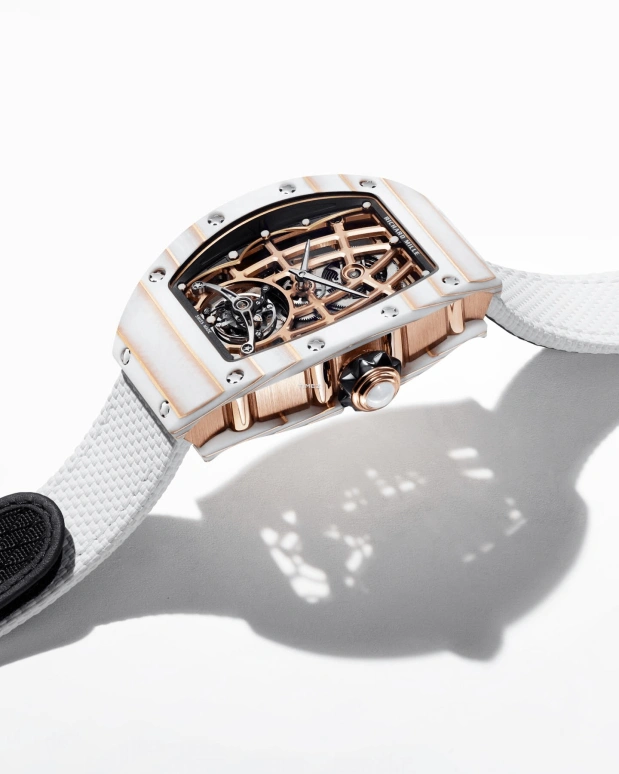 Richard Mille,Tourbillon 52.63x34.40mm,52.63x34.40mm,Red Gold,Quartz TPT,Rose Gold,Automatic,Tourbillon,50hours,RM 74,RM 74-02 WHITE