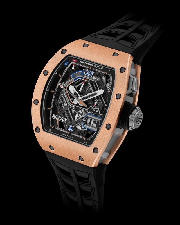 Richard Mille,Not Tourbillon 42x49.94mm,42x49.94mm,Red Gold,Skeleton,Automatic,Day,Power Reserve Indicator,Function Selector,RM 30,RM 30-01 RG