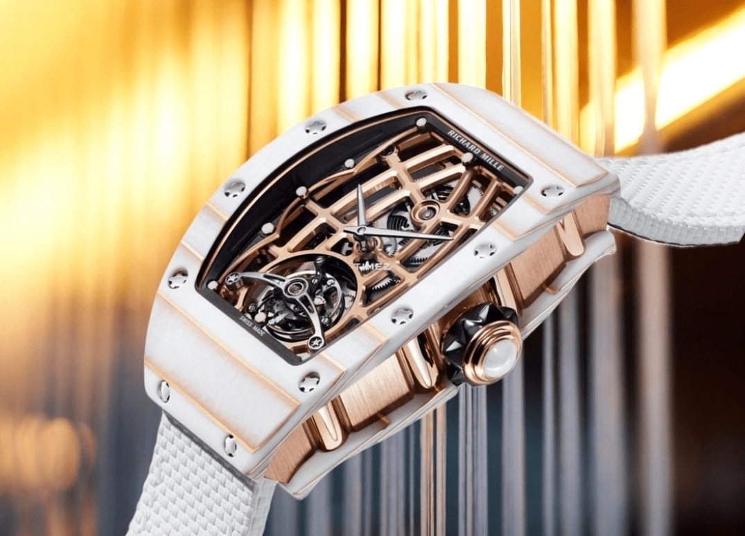 Richard Mille,Tourbillon 52.63x34.40mm,52.63x34.40mm,Red Gold,Quartz TPT,Rose Gold,Automatic,Tourbillon,50hours,RM 74,RM 74-02 WHITE
