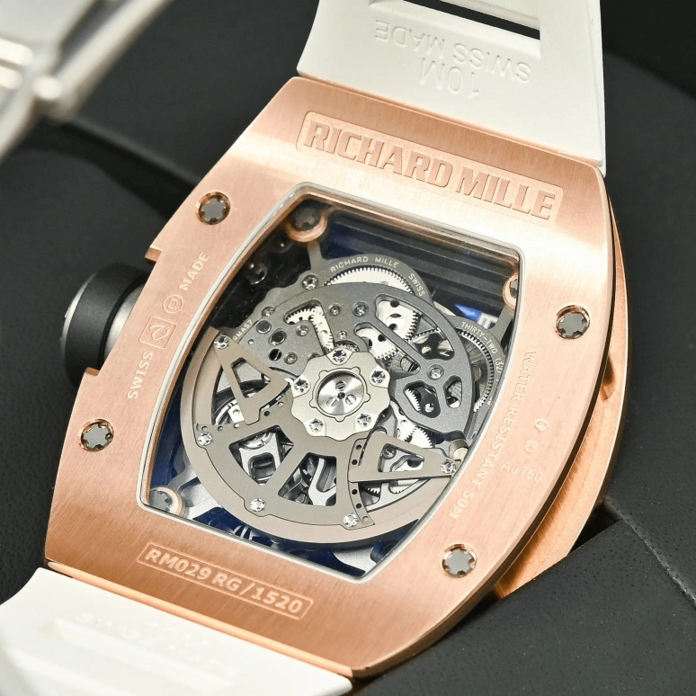 Richard Mille,Not Tourbillon 39.70x48mm,39.70x48mm,Rose Gold,Black,Automatic,Day,Big Date,RM 029 RG DI,RM 029 RG DI-CASE