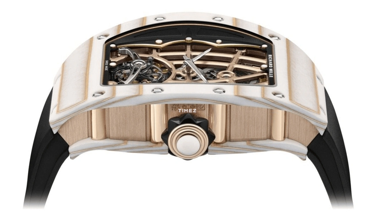 Richard Mille,Tourbillon 52.63x34.40mm,52.63x34.40mm,Red Gold,Quartz TPT,Rose Gold,Automatic,Tourbillon,50hours,RM 74,RM 74-02 WHITE