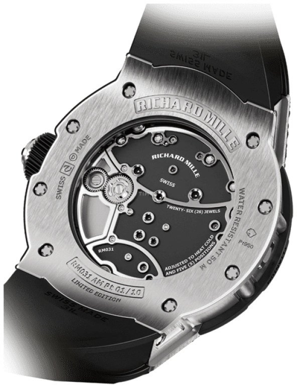 Richard Mille,Not Tourbillon 50mm,50mm,Titanium,Skeleton,Handwound,Chronograph,Function Selector,RM 031