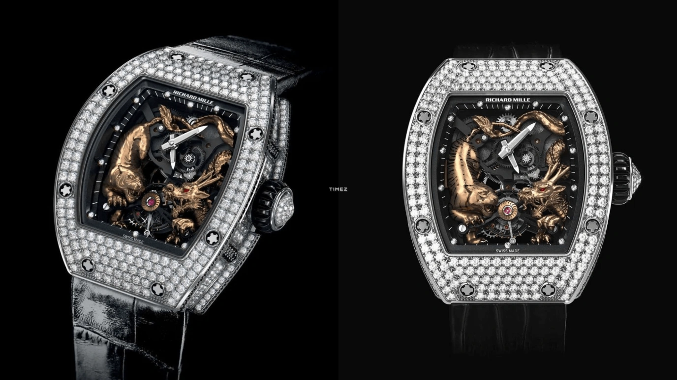 Richard Mille,Tourbillon 48x39.70mm,48x39.70mm,White Gold,Black,Handwound,Tourbillon,Sapphire,RM 51,RM 51-01 Tourbillon Michelle Yeoh