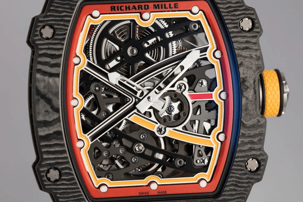 Richard Mille,Not Tourbillon 38.70x47.52mm,38.70x47.52mm,NTPT,Skeleton,Automatic,50hours,In-house Caliber,Carlos Sainz,Chili,RM 67,RM 67-02 Alexander Zverev