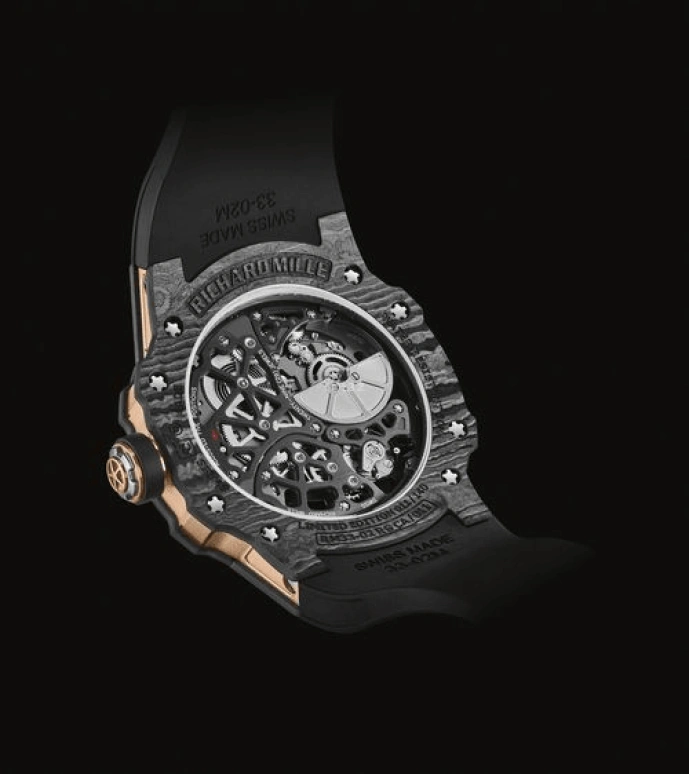 Richard Mille,Not Tourbillon 41.70mm,41.70mm,NTPT,Rose Gold,Skeleton,Automatic,45hours,In-house Caliber,Charles Leclerc,RM 33,RM 33-02 NTPT