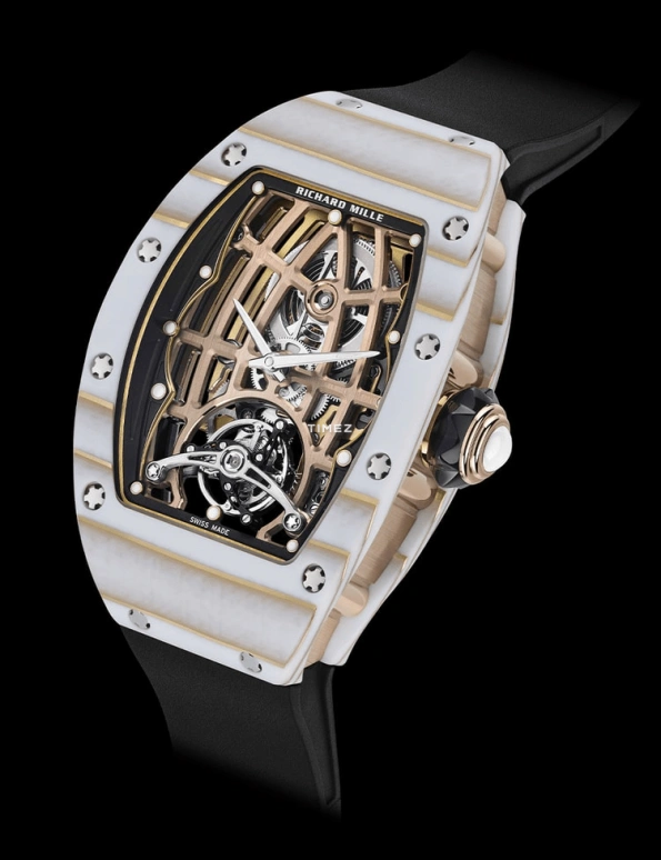 Richard Mille,Tourbillon 52.63x34.40mm,52.63x34.40mm,Red Gold,Quartz TPT,Rose Gold,Automatic,Tourbillon,50hours,RM 74,RM 74-02 WHITE