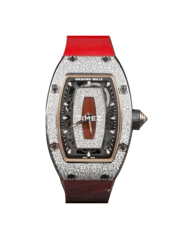 Richard Mille,Not Tourbillon 45.66x31.40mm,45.66x31.40mm,Rose Gold,Skeleton,Automatic,Sapphire,Crystal Glass,Tonneau,RM 07,RM 07-01 RG SNOW DI RED 
