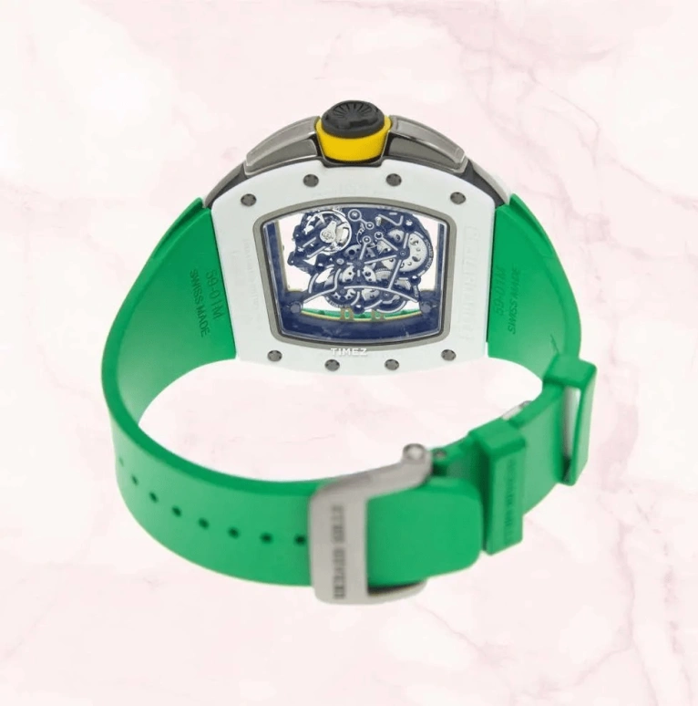 Richard Mille,Not Tourbillon 42.70x50.23mm,42.70x50.23mm,Ceramic,Green,Skeleton,Handwound,Tonneau,White,RM 61,RM 61-01 Yohan Blake Asia Limited