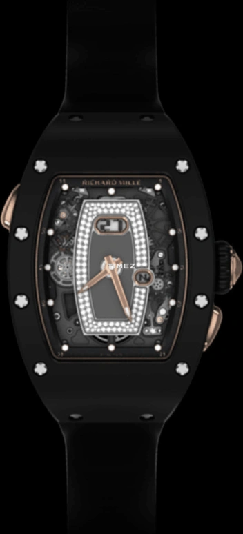 Richard Mille,Not Tourbillon 34.40x52.63mm,34.40x52.63mm,Ceramic,Rose Gold,Silver,Automatic,Day,Function Selector,Yeoh Choo Kheng,Michelle Yeoh,RM 037 CE BLACK DI