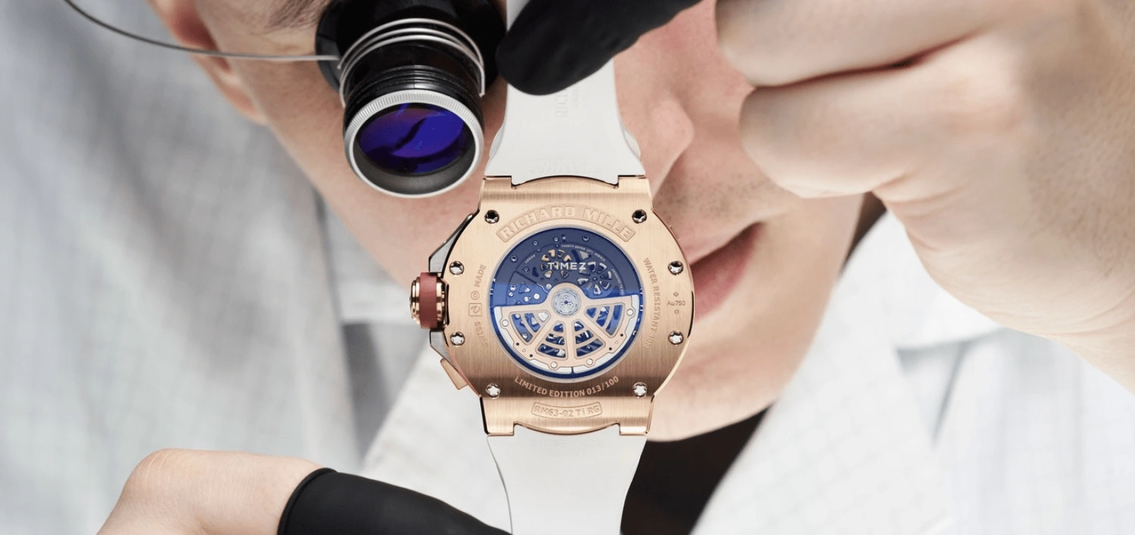 Richard Mille,Not Tourbillon 47mm,47mm,Titanium,Red Gold,White,Grey,Automatic,World Time,Big Date,Function Selector,RM 63,RM 63-02 TI RG