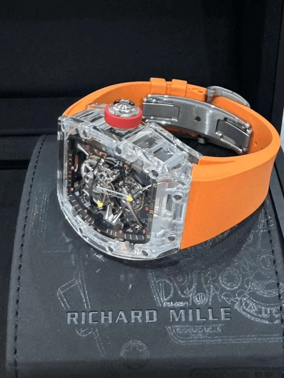 Richard Mille,Tourbillon 42.70x50mm,42.70x50mm,Sapphire,Skeleton,Handwound,Tourbillon,RM 56,RM 56-03