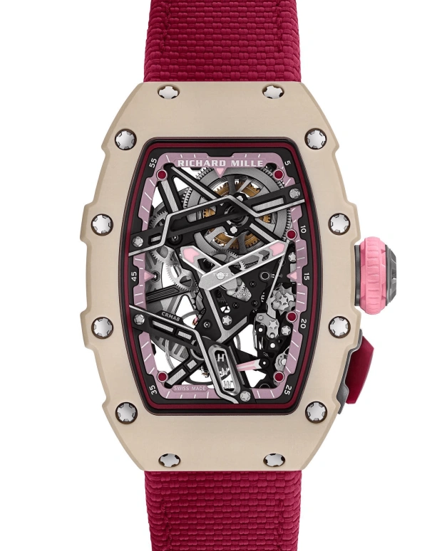 Richard Mille,Not Tourbillon 30.50x44.95mm,30.50x44.95mm,Quartz TPT,Skeleton,Automatic,Sapphire,Crystal Glass,Tonneau,RM 07,RM 07-04 NELLY KORDA