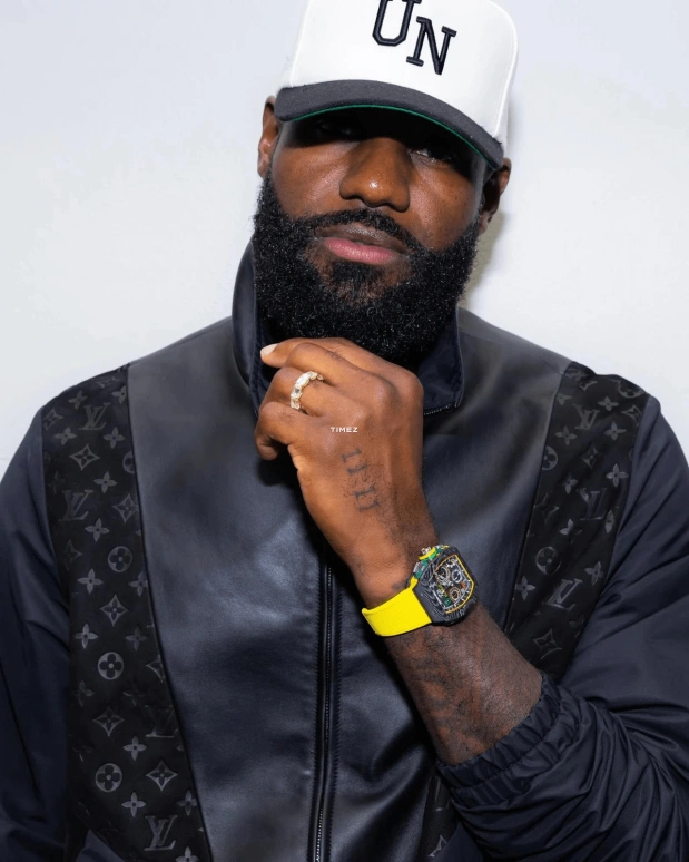 Richard Mille,Not Tourbillon 49.94x44.50mm,49.94x44.50mm,Quartz TPT,Black,Automatic,Chronograph,Flyback,Big Date,Function Selector,In-house Caliber,Sapphire,RM 65,RM 65-01 LeBron James
