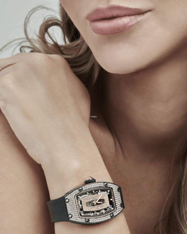 Richard Mille,Not Tourbillon 45.66x31.40mm,45.66x31.40mm,NTPT,Rose Gold,Black,Rose Gold,Automatic,50hours,In-house Caliber,RM 07,RM 07-01 NTPT RG FULL DI-CASE
