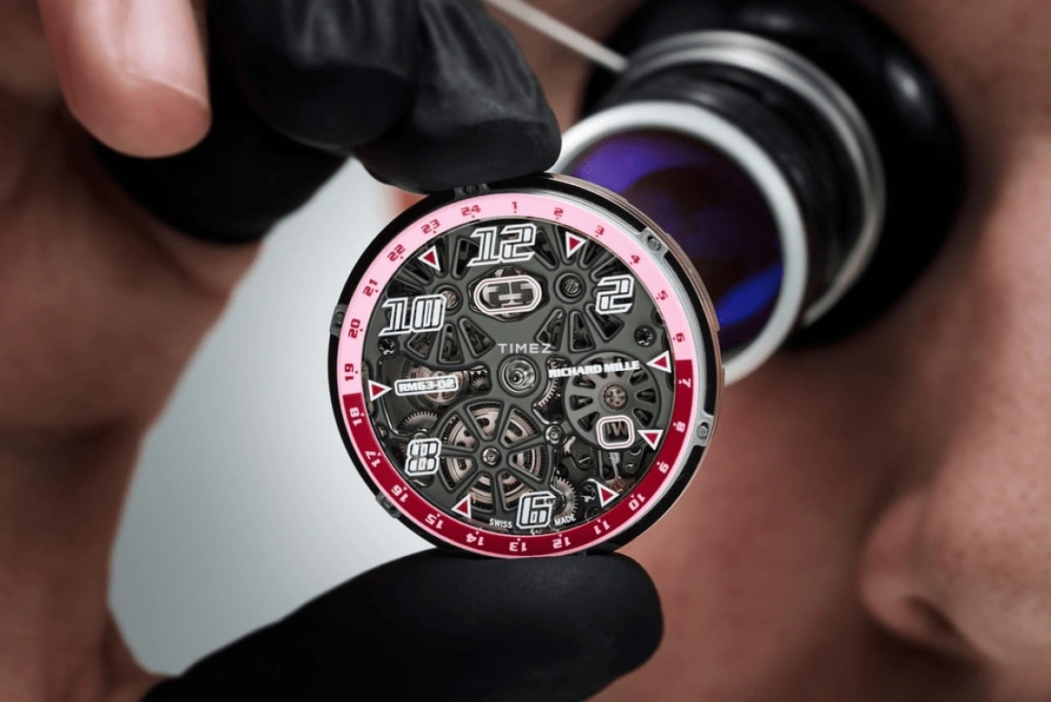 Richard Mille,Not Tourbillon 47mm,47mm,Titanium,Red Gold,White,Grey,Automatic,World Time,Big Date,Function Selector,RM 63,RM 63-02 TI RG