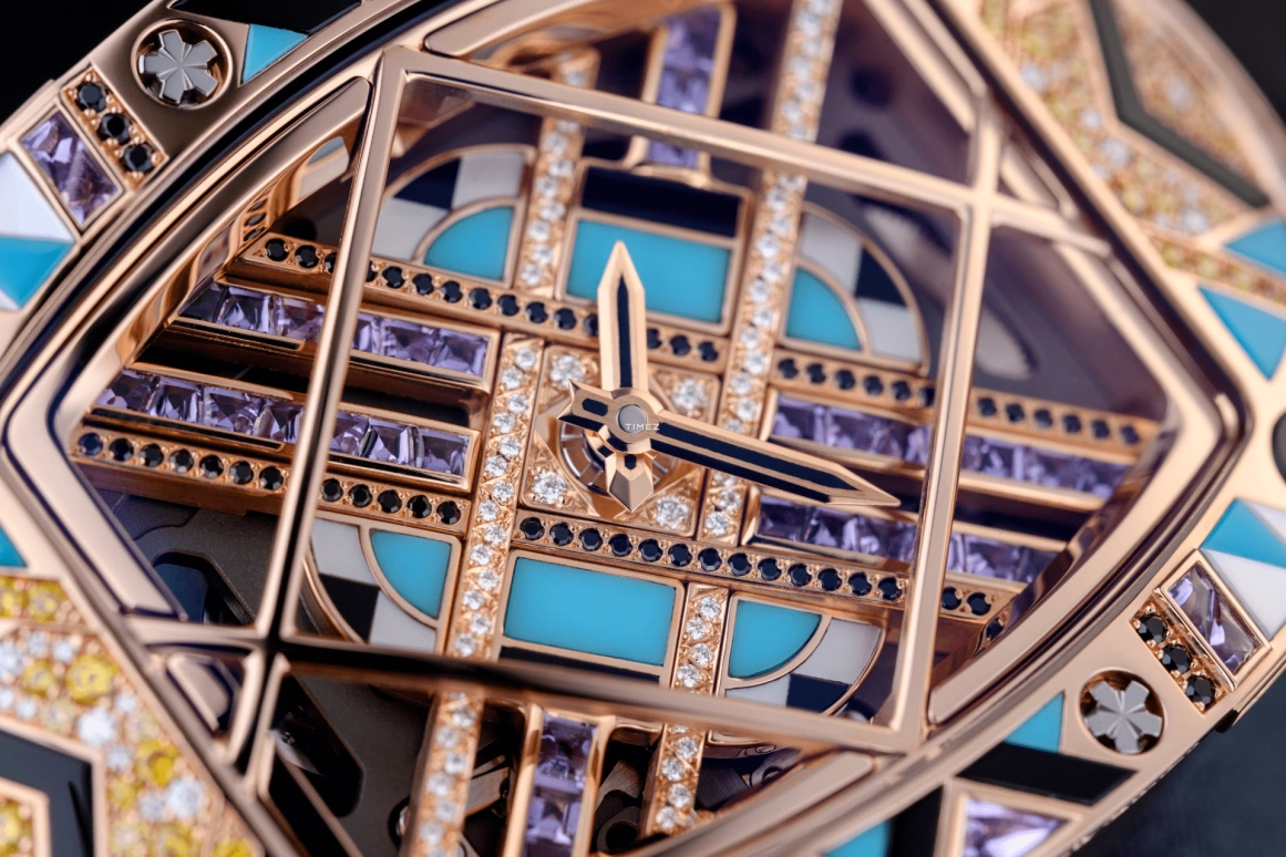 Richard Mille,Not Tourbillon 45.32mm,45.32mm,Red Gold,Multi-Color,Automatic,50hours,In-house Caliber,RM HJ,RM HJ-01 RG Unique