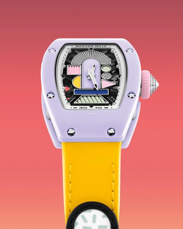 Richard Mille,Not Tourbillon 31.40x45.66mm,31.40x45.66mm,Ceramic,Multi-Color,Automatic,Sapphire,Tonneau,RM 07,RM 07-01 LAVENDER PINK