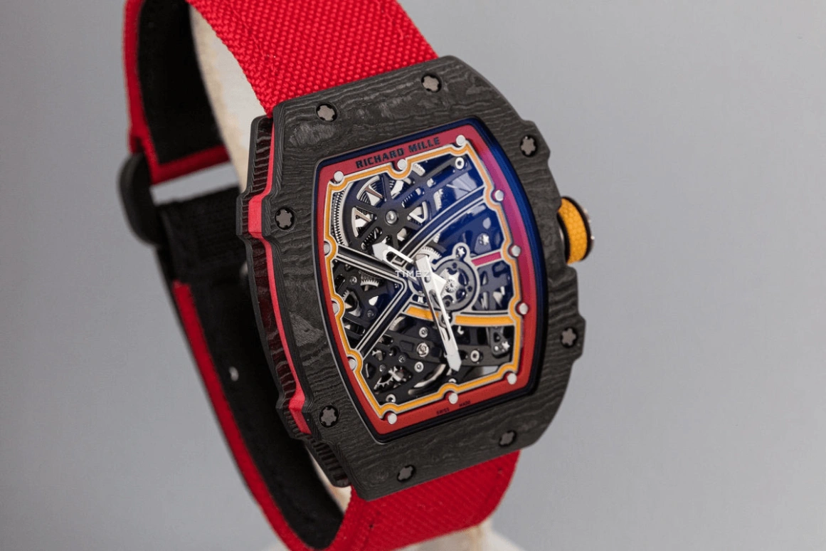 Richard Mille,Not Tourbillon 38.70x47.52mm,38.70x47.52mm,NTPT,Skeleton,Automatic,50hours,In-house Caliber,Carlos Sainz,Chili,RM 67,RM 67-02 Alexander Zverev
