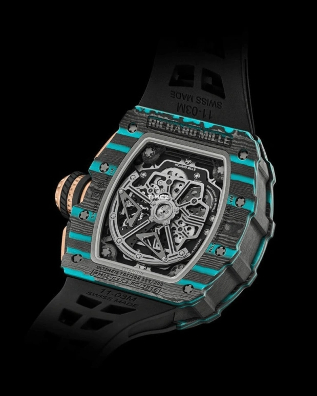 Richard Mille,Not Tourbillon 49.94x44.50mm,49.94x44.50mm,NTPT,Rose Gold,Skeleton,Automatic,Chronograph,Month,Day,Flyback,Sapphire,Tonneau,RM 11,RM 11-03 Ultimate Edition