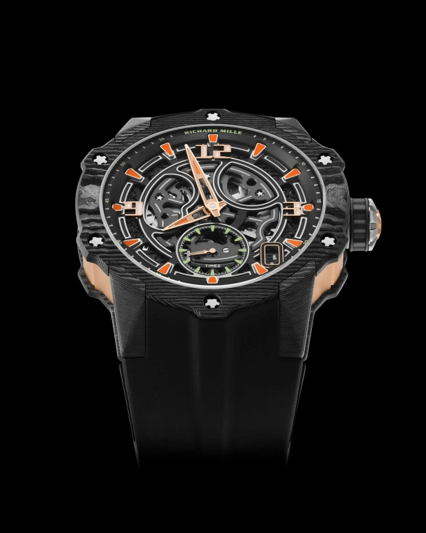 Richard Mille,Not Tourbillon 41.70mm,41.70mm,Carbon TPT,Red Gold,Black,Automatic,Day,40hours,RM 33,RM 33-03 Carbon TPT