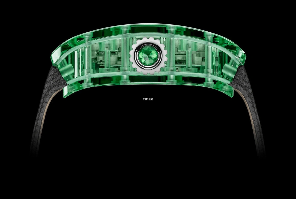 Richard Mille,Not Tourbillon 46.75x32.90mm,46.75x32.90mm,Sapphire,Green,Automatic,50hours,In-house Caliber,RM 07,RM 07-02 Sapphire Green Limited