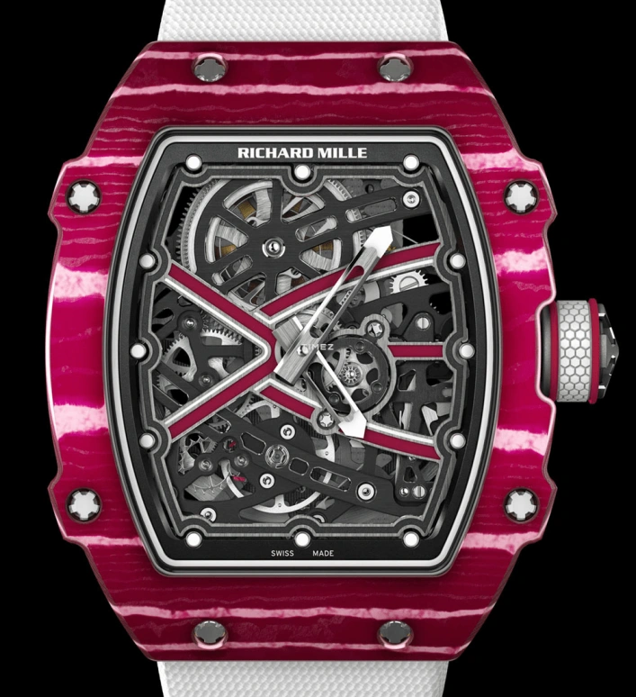 Richard Mille,Not Tourbillon 38.70x47.52mm,38.70x47.52mm,NTPT,Skeleton,Automatic,50hours,In-house Caliber,Karim Benzema,Lando Norris,RM 67,RM 67-02 Mutaz Barshim