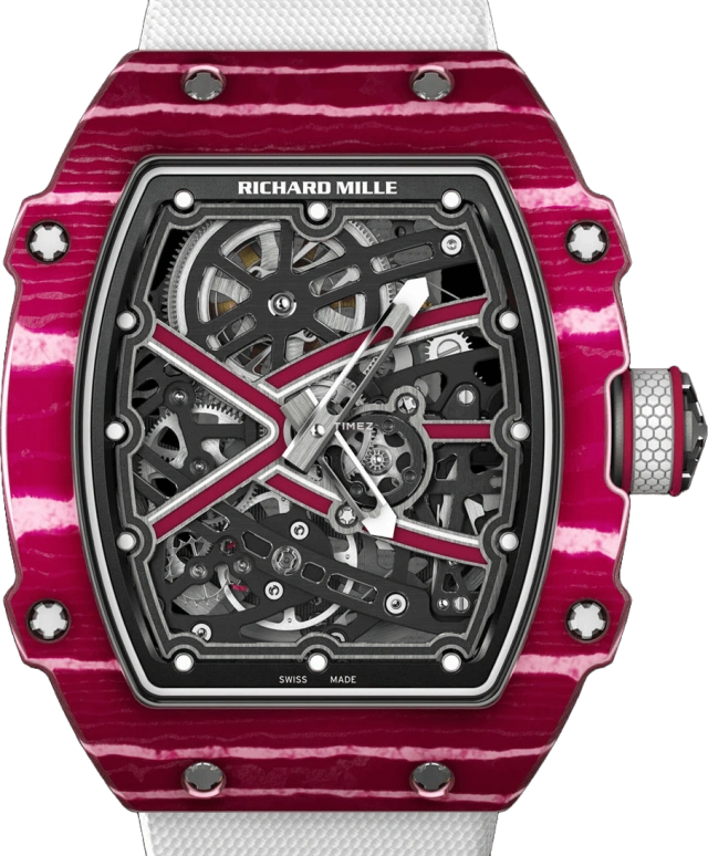Richard Mille,Not Tourbillon 38.70x47.52mm,38.70x47.52mm,NTPT,Skeleton,Automatic,50hours,In-house Caliber,Karim Benzema,Lando Norris,RM 67,RM 67-02 Mutaz Barshim