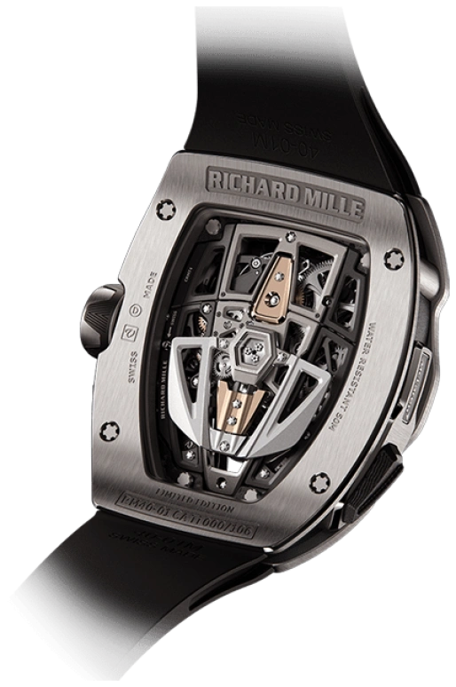 Richard Mille,Tourbillon 41.80x48.25mm,41.80x48.25mm,Titanium,Carbon TPT,Black,Automatic,Day,Power Reserve Indicator,Tourbillon,James Harden,RM 40,RM 40-01Tourbillon McLaren Speedtail