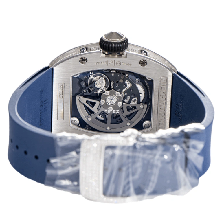 Richard Mille,Not Tourbillon 38x45mm,38x45mm,White Gold,Black,Automatic,Day,In-house Caliber,RM 023 WG FULL DI