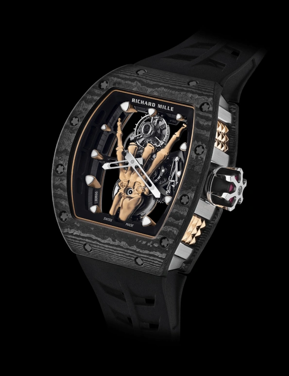 Richard Mille,Tourbillon 42.70x49.94mm,42.70x49.94mm,Carbon TPT,Titanium,Stainless Steel,Red Gold,Skeleton,Handwound,Tourbillon,Tonneau,Saul Alvarez,Canelo,RM 66 NTPT