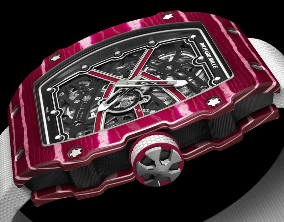Richard Mille,Not Tourbillon 38.70x47.52mm,38.70x47.52mm,NTPT,Skeleton,Automatic,50hours,In-house Caliber,Karim Benzema,Lando Norris,RM 67,RM 67-02 Mutaz Barshim